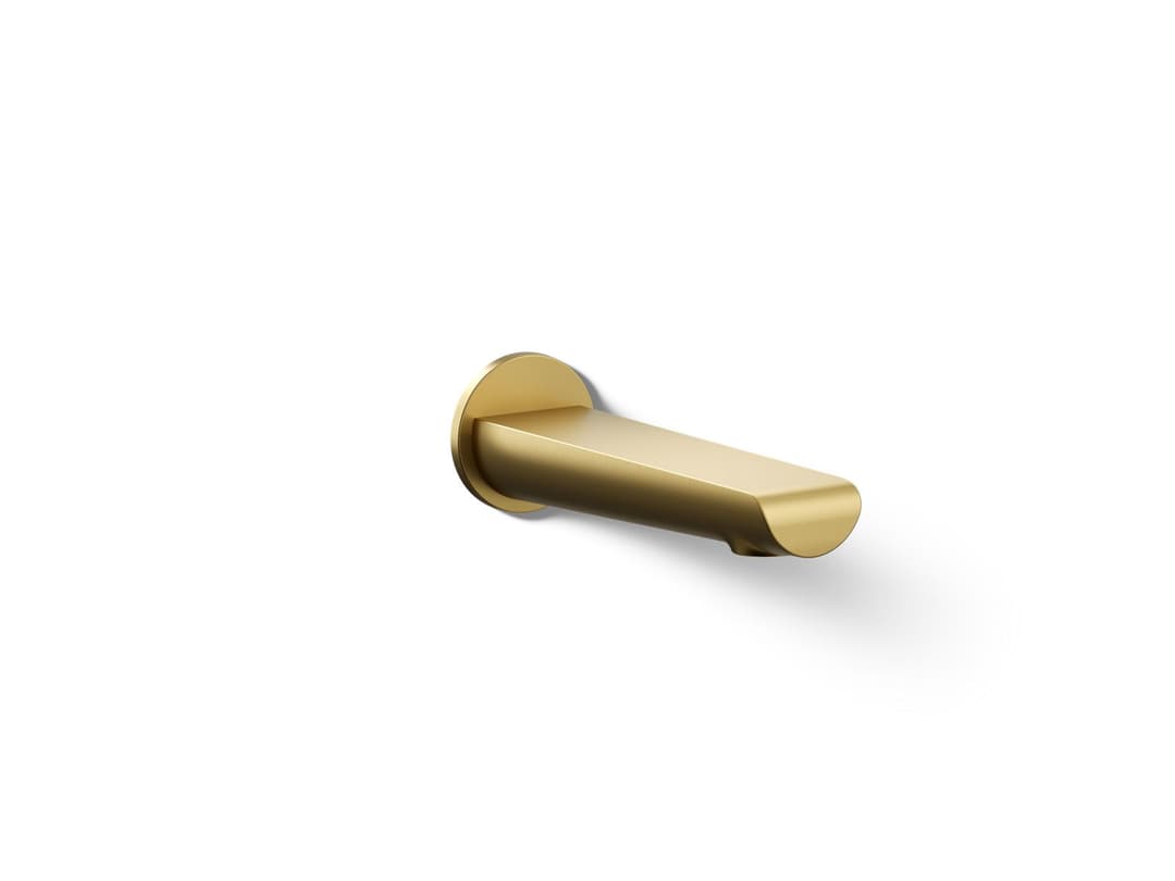 Kohler Avid Wall-mount bath spout - Vibrant Brushed Moderne Brass by Kohler