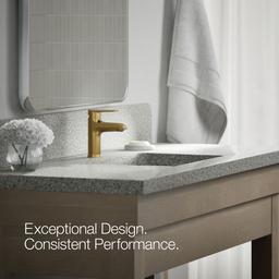 Hint Single-Handle Bathroom Sink Faucet 1.2 GPM - Vibrant Brushed Moderne Brass - image 3