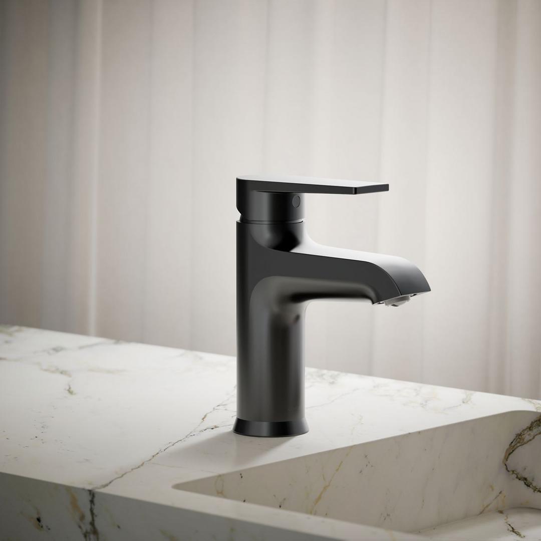 Hint Single-Handle Bathroom Sink Faucet 1.2 GPM - Matte Black by Kohler