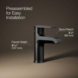 Hint Single-Handle Bathroom Sink Faucet 1.2 GPM - Matte Black - image 2