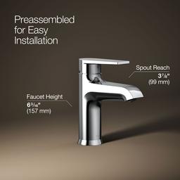 Hint Single-Handle Bathroom Sink Faucet 1.2 GPM - Polished Chrome - image 2