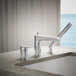 Kohler Hint Deck-mount bath faucet with handshower - Polished Chrome - image 2