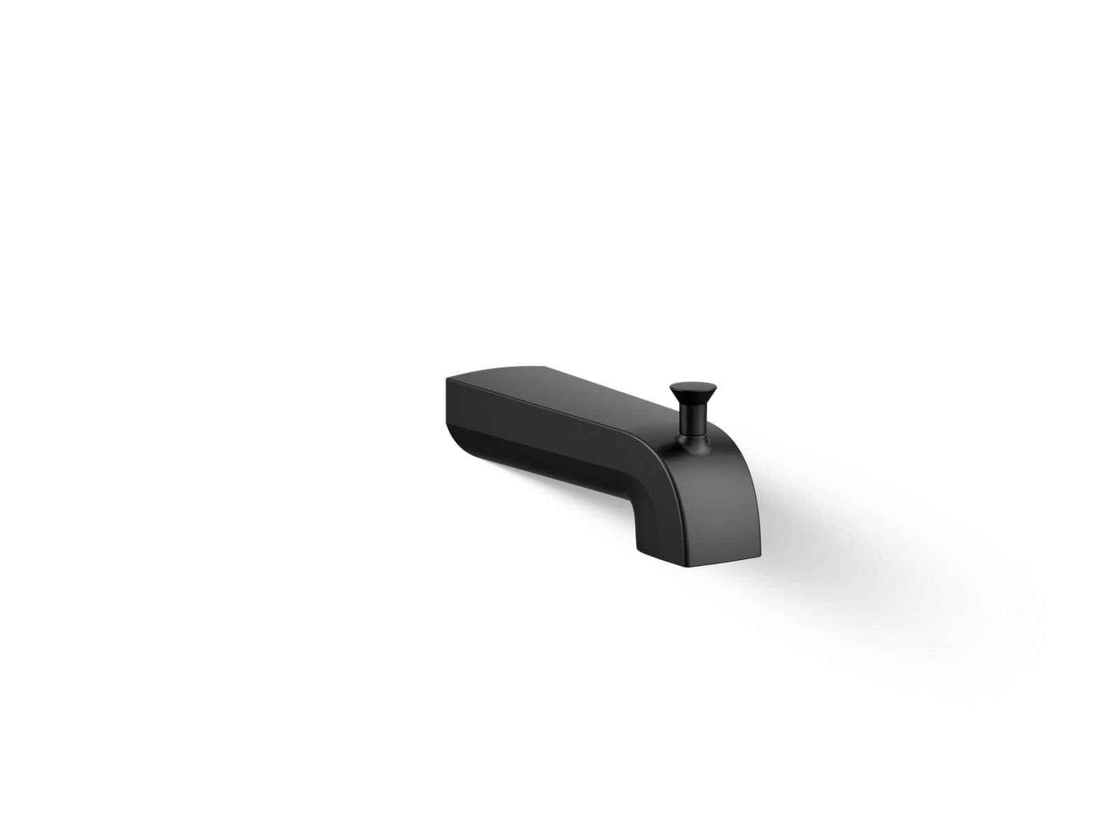 Kohler Pitch Wall-mount diverter bath spout - Matte Black by Kohler