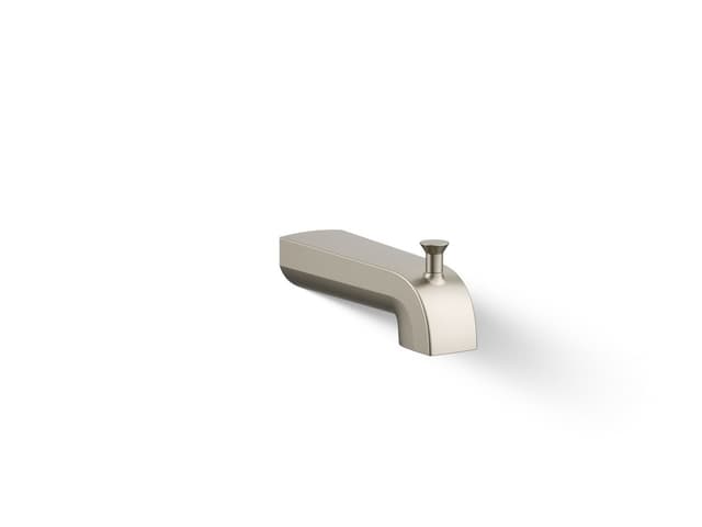 Kohler Pitch Wall-mount diverter bath spout - Vibrant Brushed Nickel