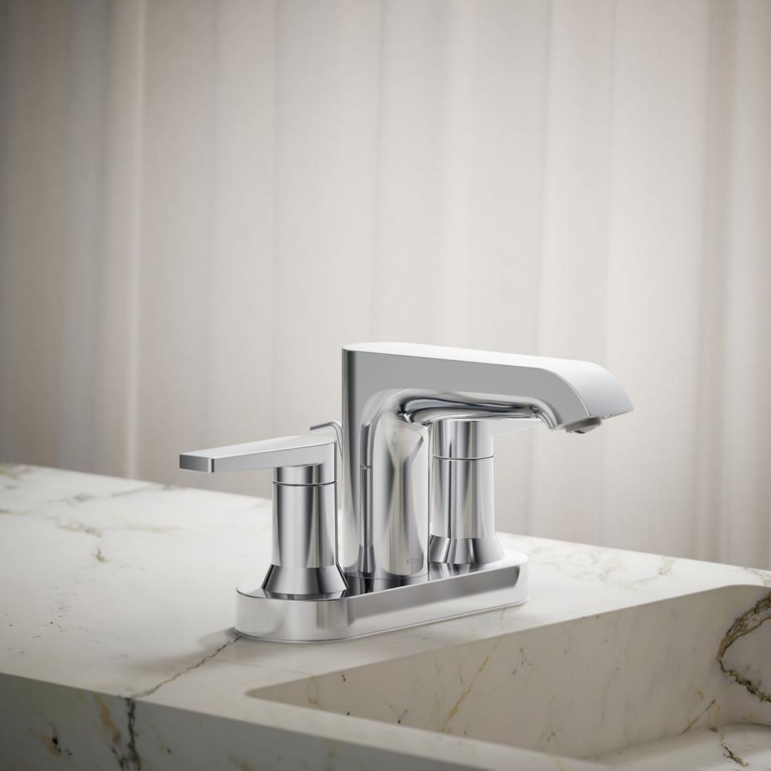 Kohler Centerset bathroom sink faucet, 1.2 gpm - Polished Chrome by Kohler