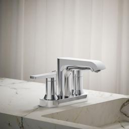 Kohler Centerset bathroom sink faucet, 1.2 gpm - Polished Chrome - image 1