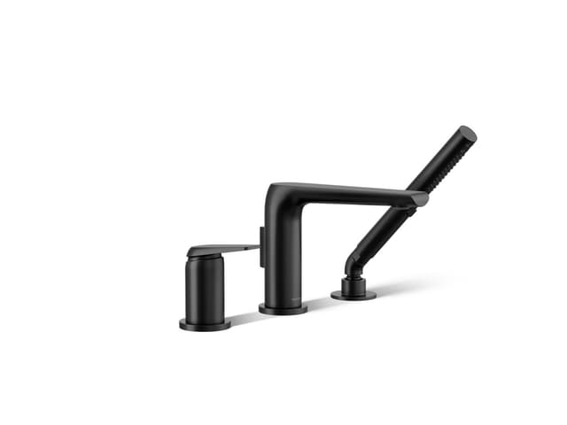Kohler Avid Deck-mount bath faucet with handshower - Matte Black