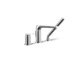 Avid Deck-mount bath faucet with handshower - Polished Chrome - image 1