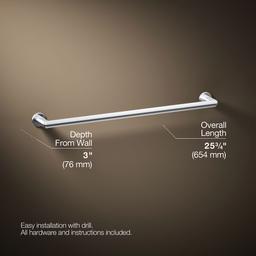 Kohler KuminE 24'' towel bar - Polished Chrome - image 3