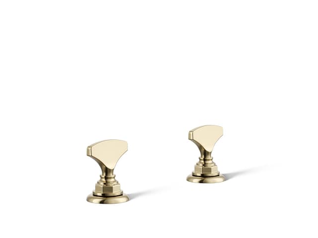 Kohler Artifacts T-handle bathroom sink faucet handles - Vibrant French Gold