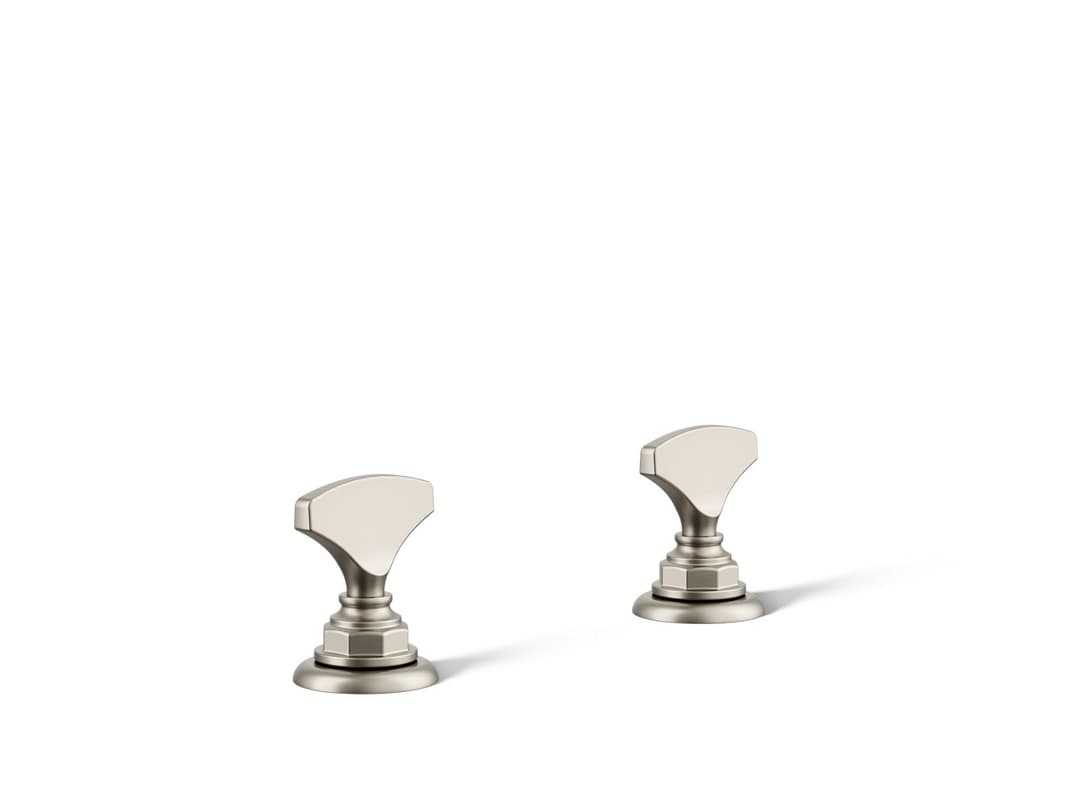Kohler Artifacts T-handle bathroom sink faucet handles - Vibrant Brushed Nickel by Kohler