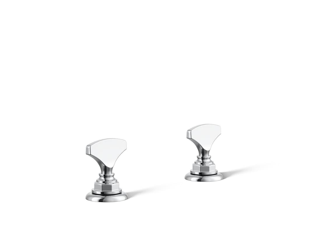 Kohler Artifacts T-handle bathroom sink faucet handles - Polished Chrome by Kohler