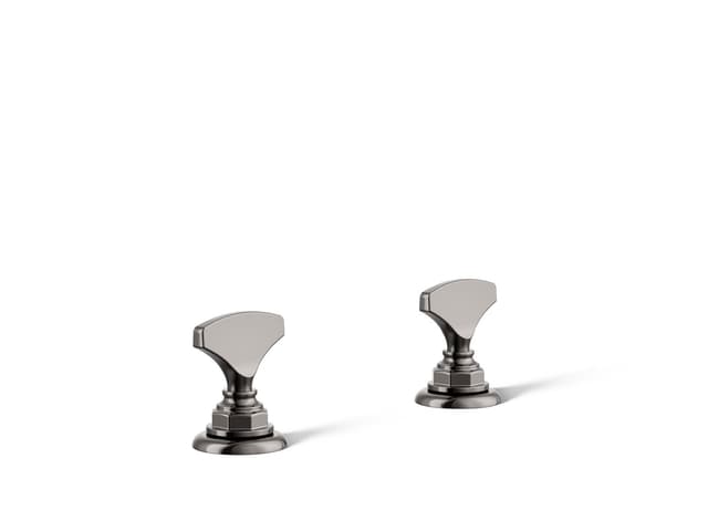 Kohler Artifacts T-handle bathroom sink faucet handles - Vibrant Titanium