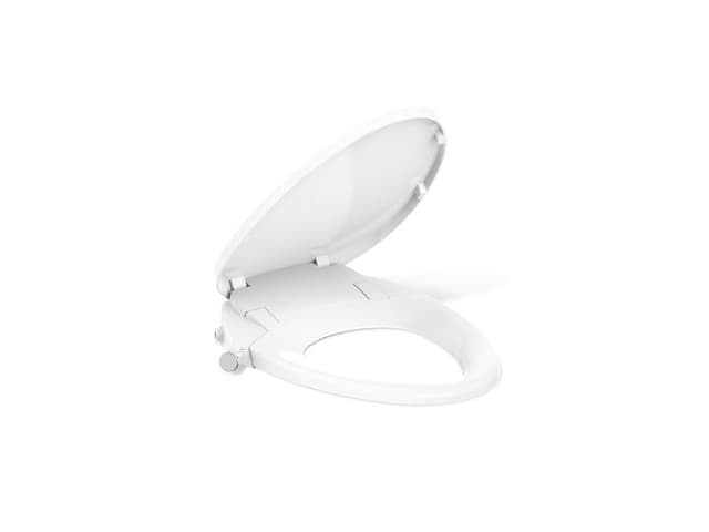 Kohler PureWash M300 Elongated manual bidet toilet seat - White