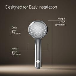 Awaken B90 Single-function handshower with Eco-Boost - image 3