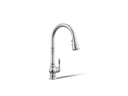Artifacts Pull-down kitchen sink faucet with three-function sprayhead - Polished Chrome - image 1