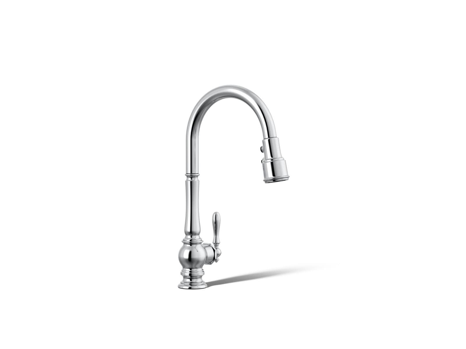 Kohler Artifacts Pull-down kitchen sink faucet with three-function sprayhead - Polished Chrome by Kohler