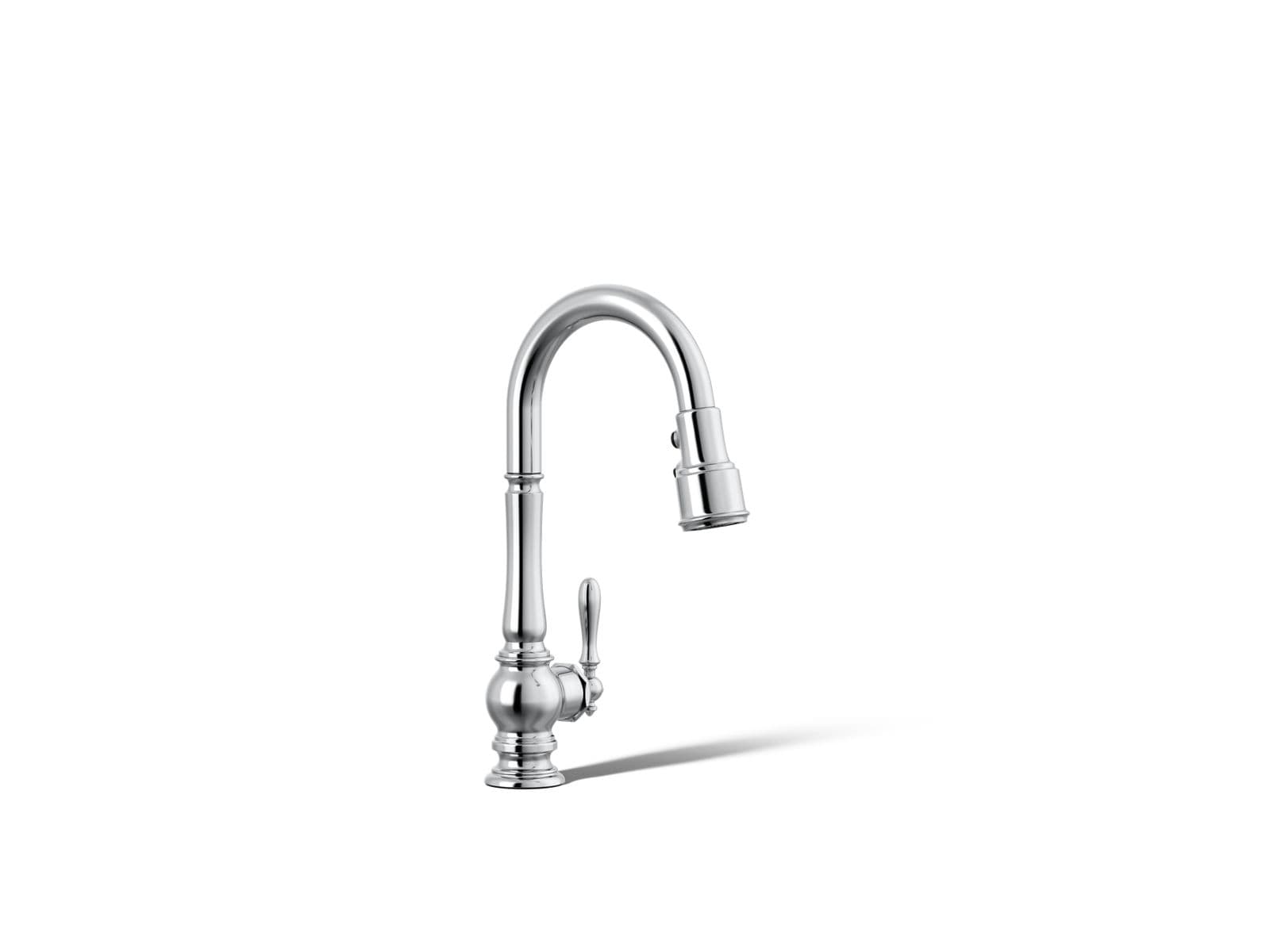 Kohler Artifacts Pull-down kitchen sink faucet with three-function sprayhead - Polished Chrome by Kohler