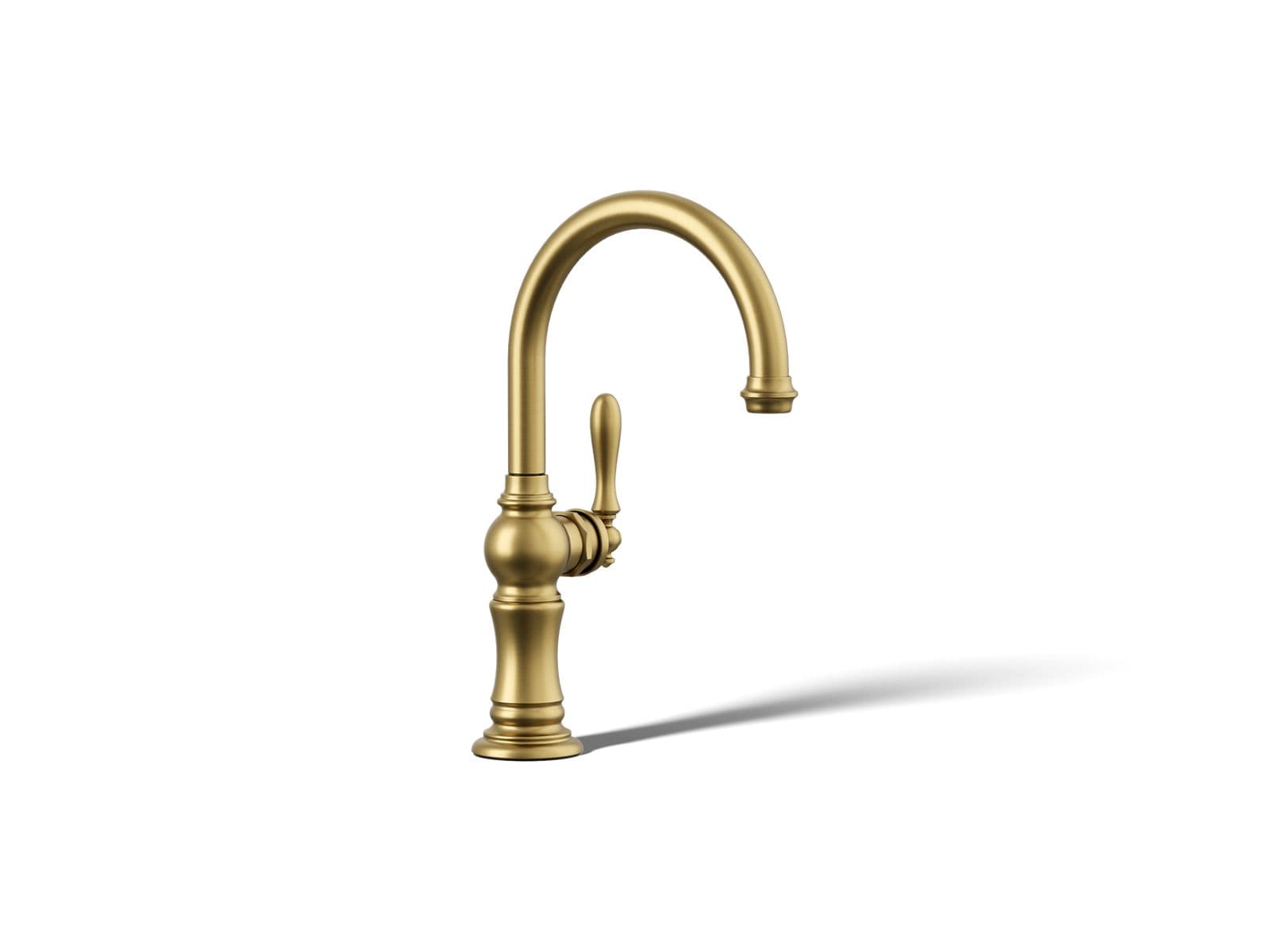 Kohler Artifacts Single-handle kitchen sink faucet - Vibrant Brushed Moderne Brass by Kohler
