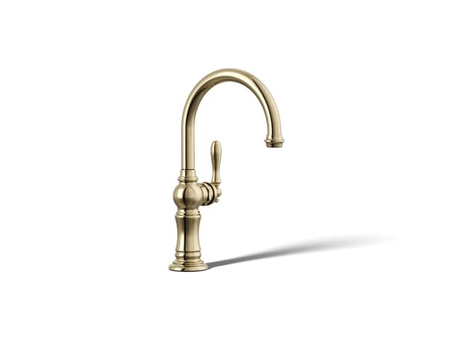 Kohler Artifacts Single-handle kitchen sink faucet - Vibrant French Gold