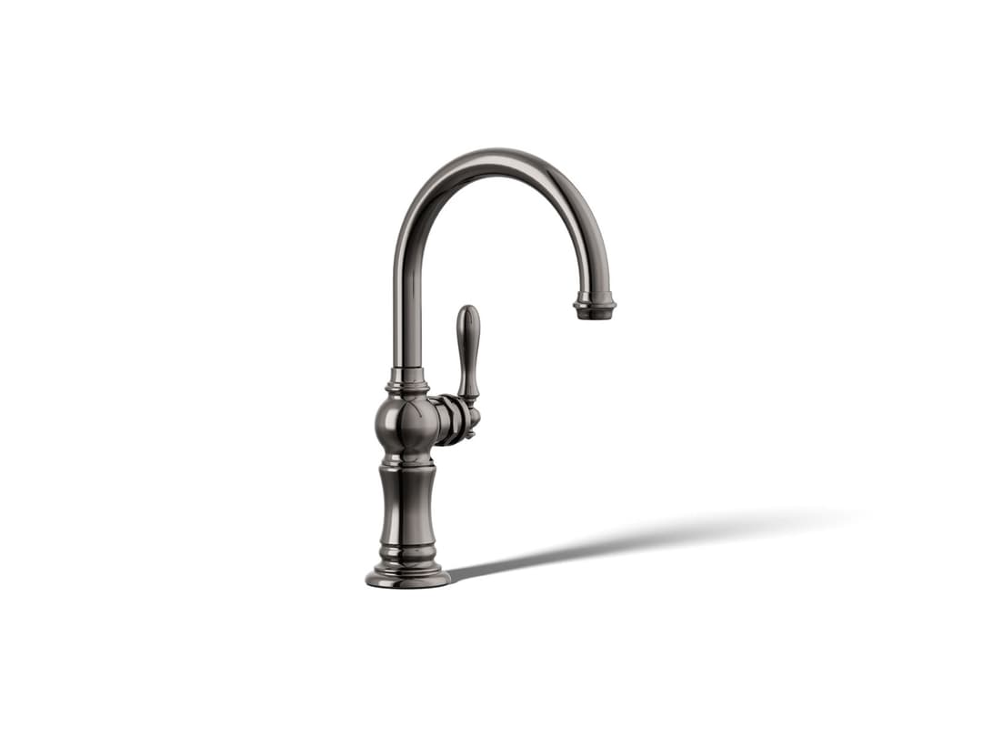 Kohler Artifacts Single-handle kitchen sink faucet - Vibrant Titanium by Kohler