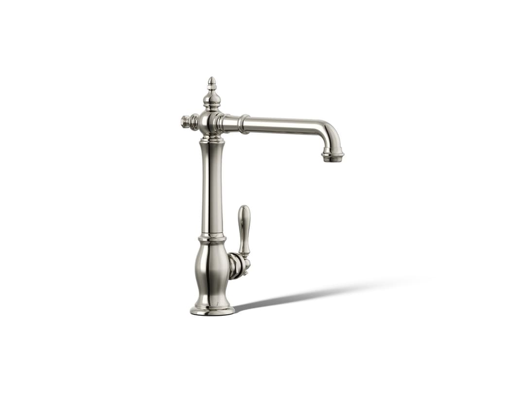 Kohler Artifacts Single-handle kitchen sink faucet - Vibrant Polished Nickel by Kohler