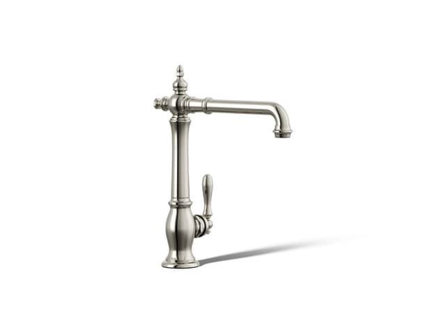 Kohler Artifacts Single-handle kitchen sink faucet - Vibrant Polished Nickel