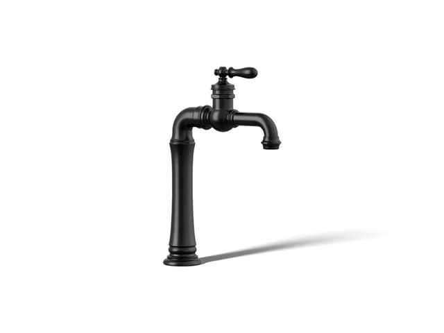 Kohler Artifacts Gentleman's Single-handle bar sink faucet - Matte Black