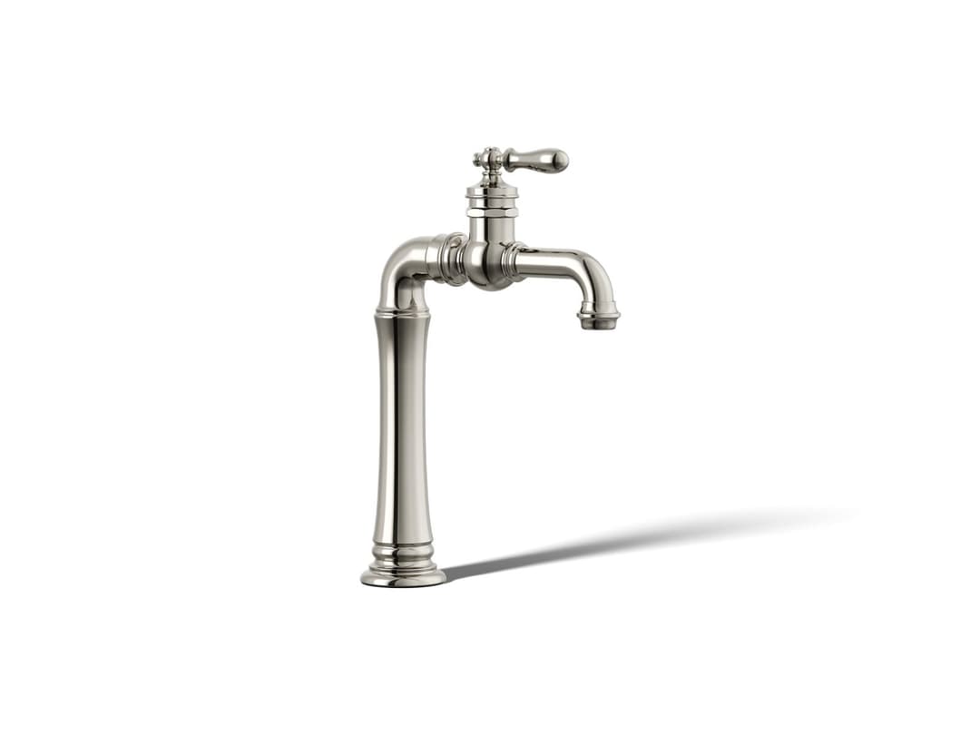 Kohler Artifacts Gentleman's Single-handle bar sink faucet - Vibrant Polished Nickel by Kohler