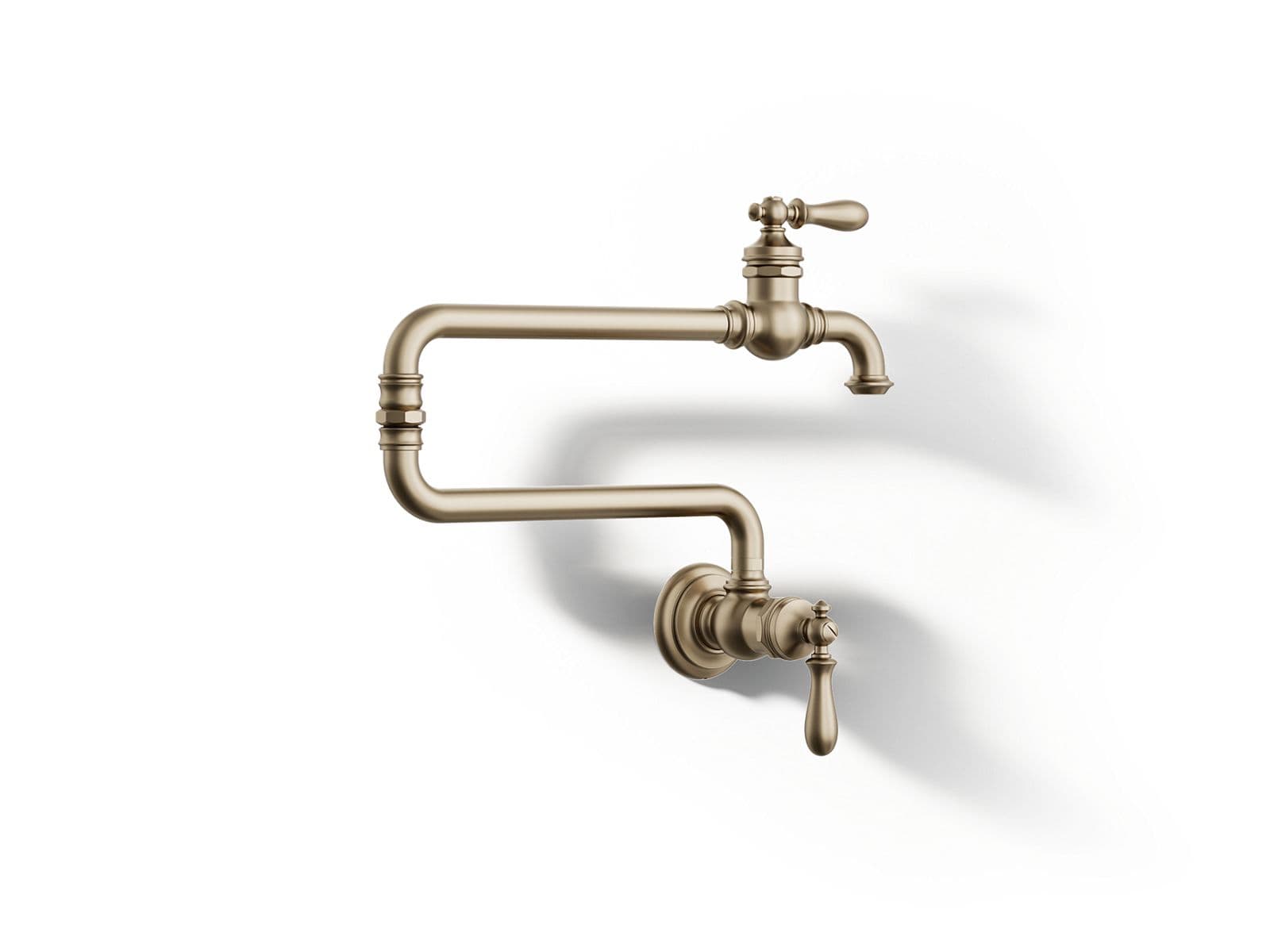 Kohler Artifacts Wall-mount pot filler - Vibrant Brushed Bronze by Kohler