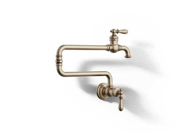 Kohler Artifacts Wall-mount pot filler - Vibrant Brushed Bronze