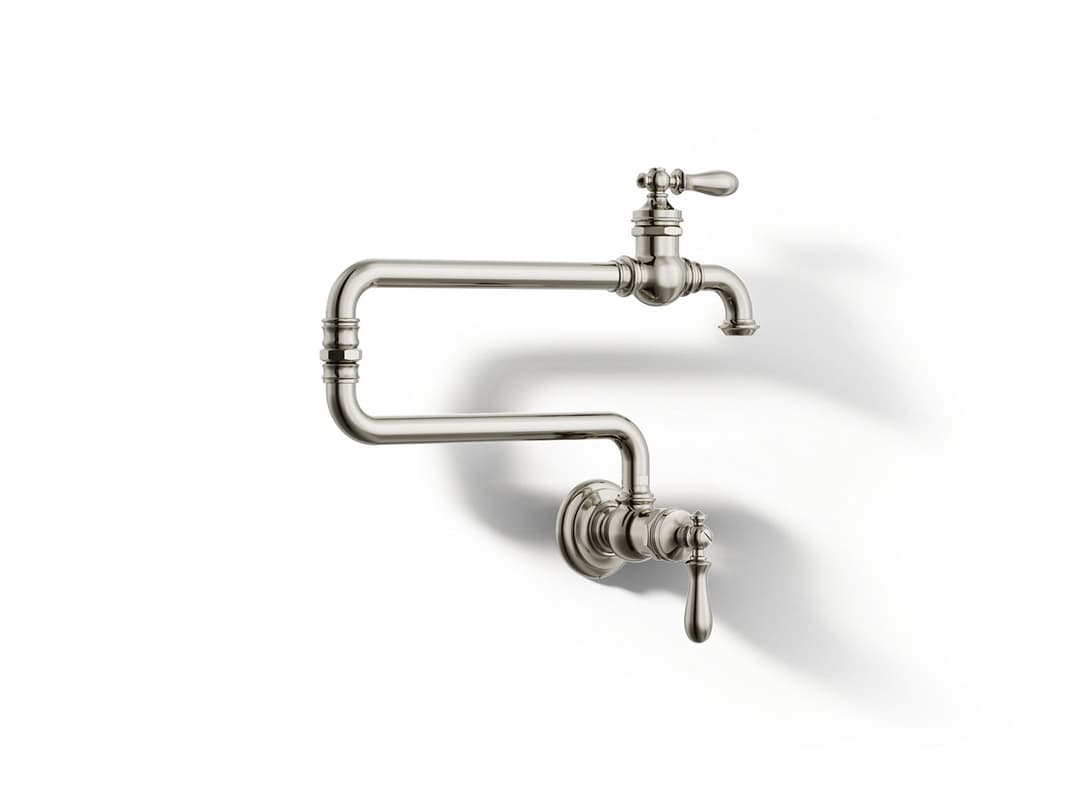 Kohler Artifacts Wall-mount pot filler - Vibrant Polished Nickel by Kohler
