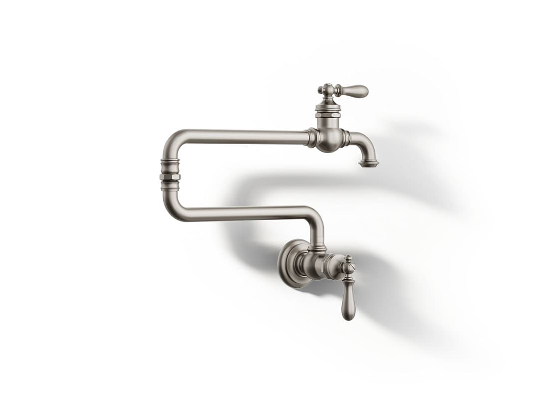 Kohler Artifacts Wall-mount pot filler - Vibrant Stainless by Kohler