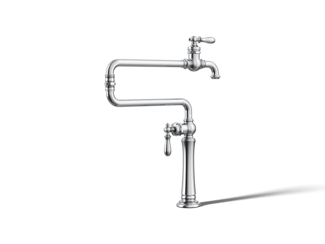 Kohler Artifacts Deck-mount pot filler - Polished Chrome