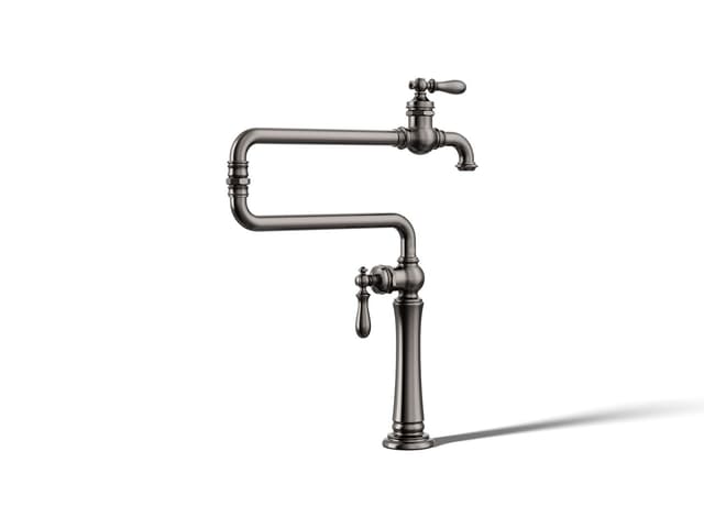 Kohler Artifacts Deck-mount pot filler - Vibrant Titanium
