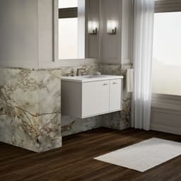 Up to 2 walls & multiple product categories visible, 2-point perspective