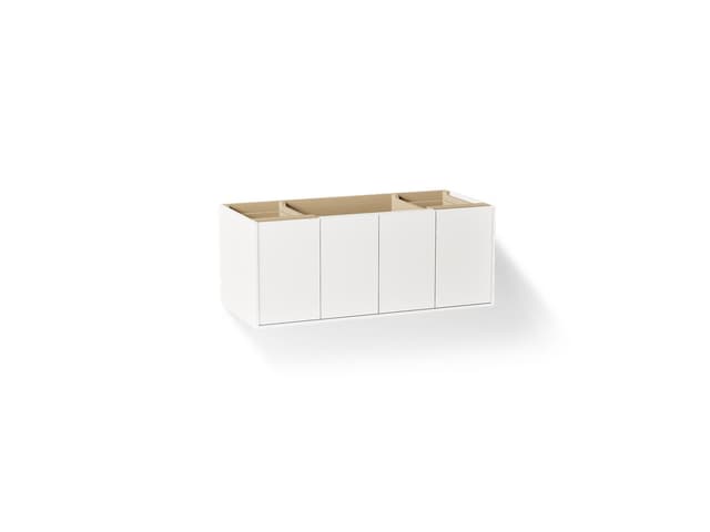 Kohler Jute 48'' wall-hung bathroom vanity cabinet - Linen White