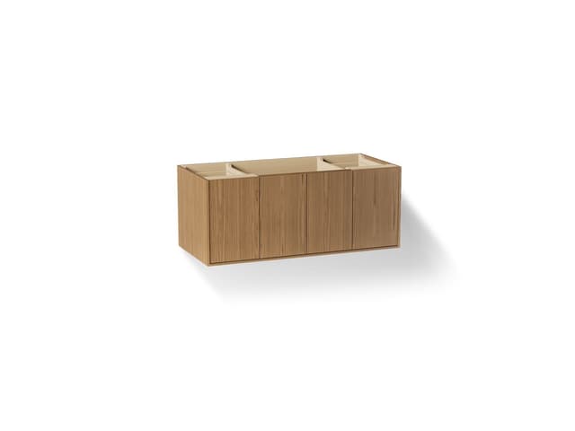 Kohler Jute 48'' wall-hung bathroom vanity cabinet - Walnut Flax