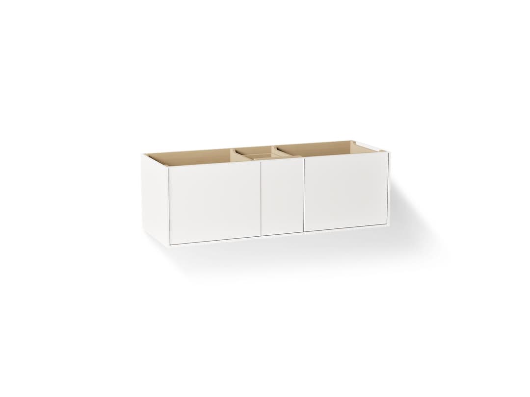 Kohler Jute 60'' wall-hung bathroom vanity cabinet - Linen White by Kohler