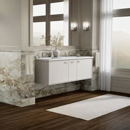 Up to 2 walls & multiple product categories visible, 2-point perspective