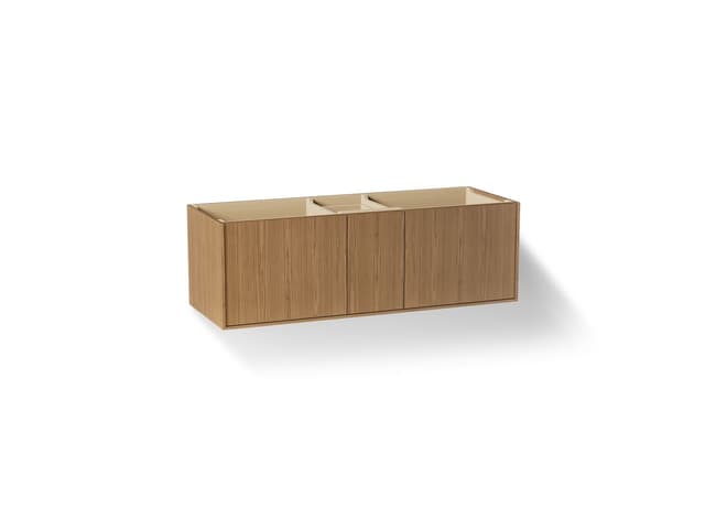 Kohler Jute 60'' wall-hung bathroom vanity cabinet - Walnut Flax