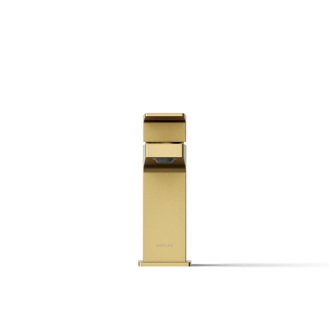 Kohler | Honesty | Widespread Bathroom Sink Faucet - Vibrant Brushed Moderne Brass by Kohler