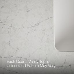 60'' bathroom vanity cabinet with sinks and quartz top - image 6