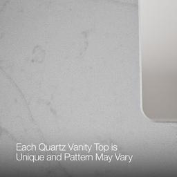 36'' wall-hung bathroom vanity cabinet with sink and quartz top - image 11