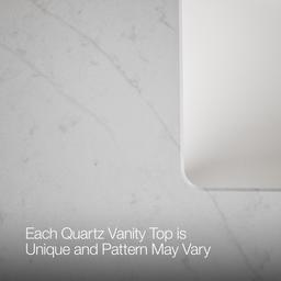 60'' bathroom vanity cabinet with sinks and quartz top - image 16