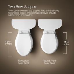 Brazn Wall-hung round-front toilet, dual-flush - image 8