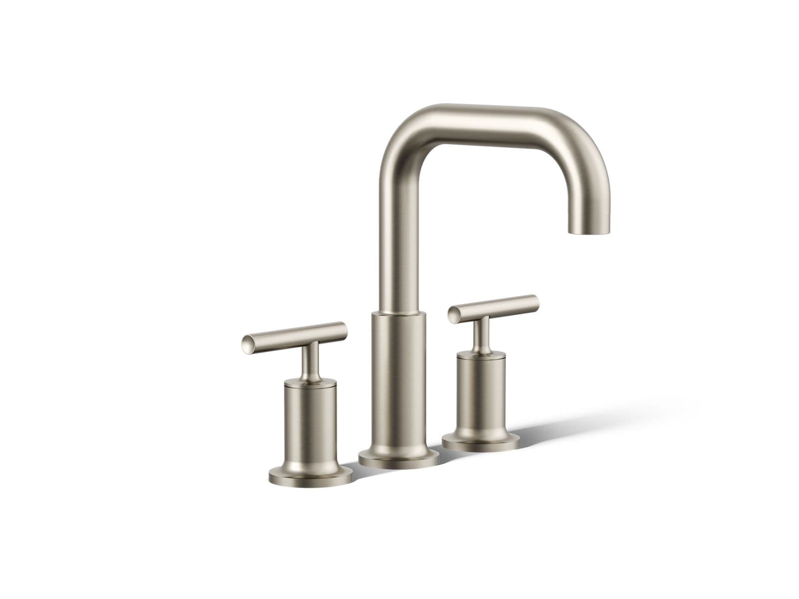 Kohler Purist Deck-mount bath faucet trim with Lever handles - Vibrant Brushed Nickel by Kohler