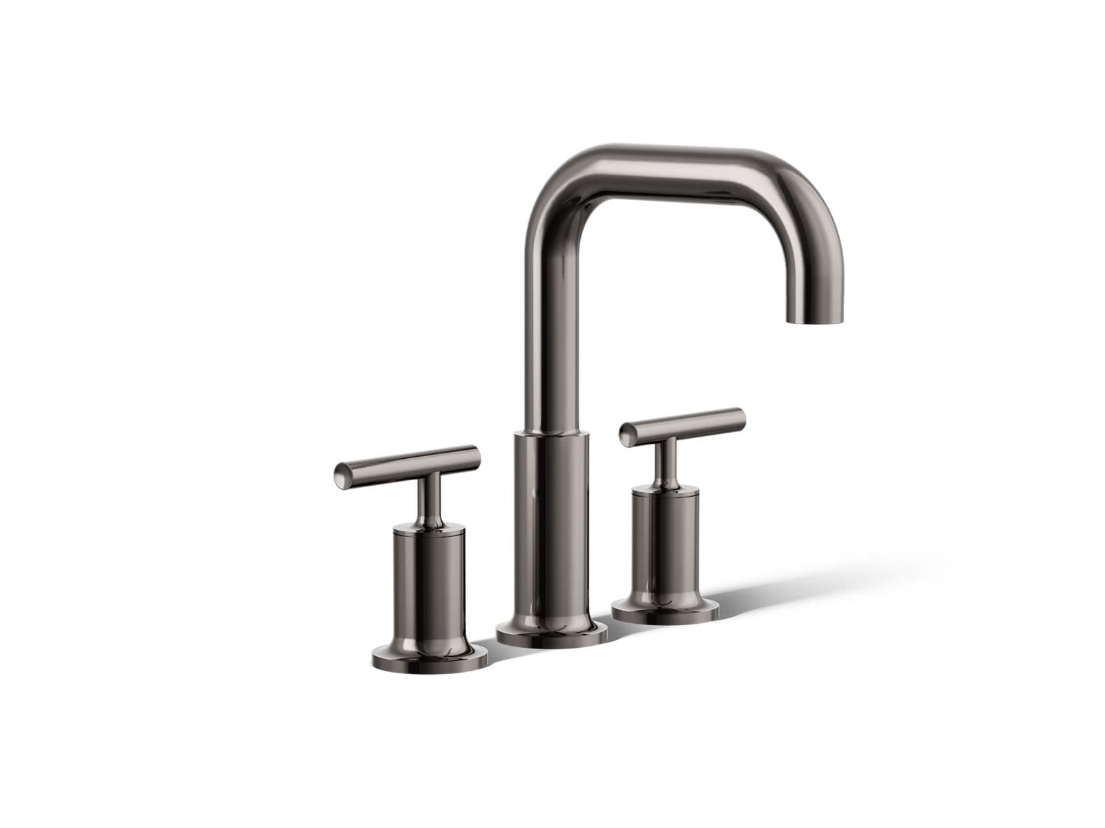 Kohler Purist Deck-mount bath faucet trim with Lever handles - Vibrant Titanium by Kohler