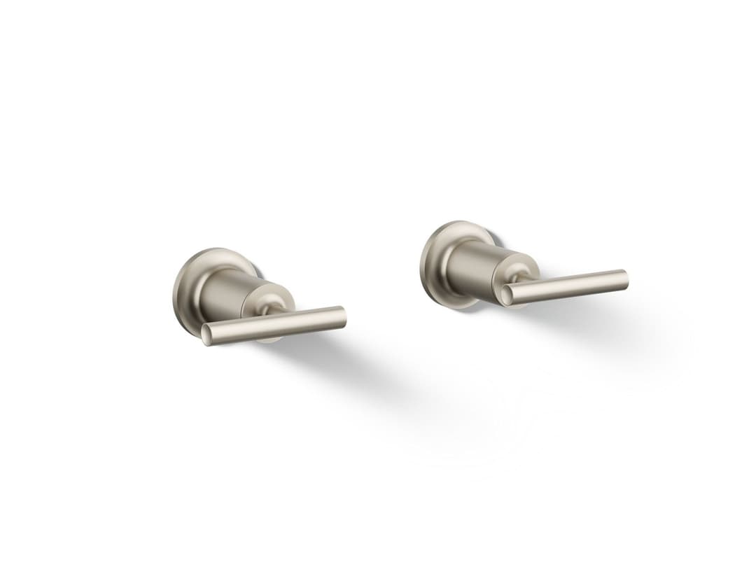 Kohler Purist Deck- or wall-mount bath faucet handle trim with lever design - Vibrant Brushed Nickel by Kohler