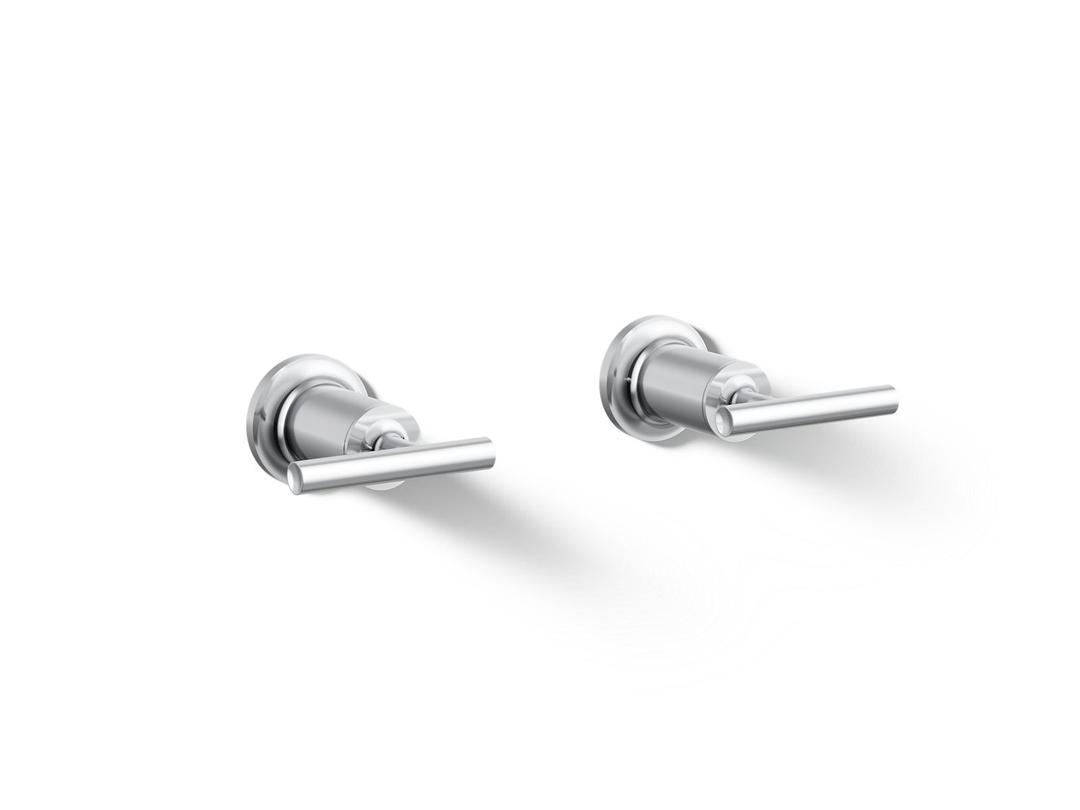 Kohler Purist Deck- or wall-mount bath faucet handle trim with lever design - Polished Chrome by Kohler